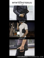 WiWU Anti-Theft Clutch pouch กระเป๋าครัทช์จัดเก็บตัวล็อกใส่รหัสเปิดกระเป๋า กันน้ำ กันขโมย - Image 4