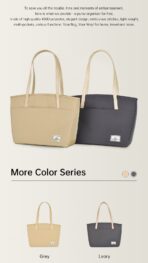 WiWU Ora Tote กระเป๋าใส่โน๊ตบุ๊ค สไตล์กระเป๋าถือ กระเป๋าสะพายข้างผู้หญิง มีสายสะพาย - Image 4