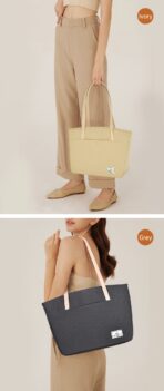 WiWU Ora Tote กระเป๋าใส่โน๊ตบุ๊ค สไตล์กระเป๋าถือ กระเป๋าสะพายข้างผู้หญิง มีสายสะพาย - Image 8