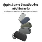 BANGE Fluxa กระเป๋าเก็บสายชาร์จ จัดระเบียบ ใส่หัวชาร์จ พาวเวอร์แบงค์ เมาส์ ผ้ากันน้ำ BG-3066 BG-3067 - Image 2