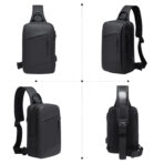 BANGE Vela กระเป๋าคาดอก ใส่แท็บเล็ต iPad สะพายข้าง สะพายหลัง ผู้ชาย ผ้ากันน้ำ BG-22002 - Image 4