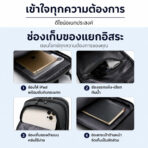 BANGE Draco กระเป๋าคาดอก ผู้ชาย ใส่แท็บเล็ต สะพายข้าง ผ้ากันน้ำ BG-7795 - Image 3