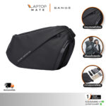 BANGE Altair Arc กระเป๋าสะพายคาดอก ผู้ชาย ทรงโค้ง สตรีท ปั่นจักรยาน เดินทาง ผ้ากันน้ำ BG-7311