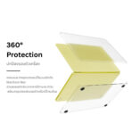QUUB SHELL - เคส MacBook Air 13 M2 M3 M4 M5 NEO บางเฉียบ 0.8 มม. ผิวด้านโปร่งแสง ไม่กินขอบ  (Ultra Thin Hard Shell Case) - Image 4